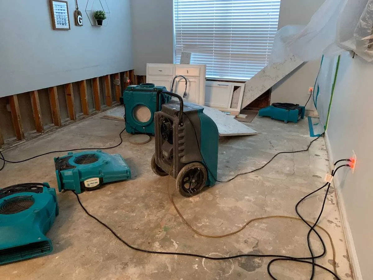 Dehumidifier in flood-cut room for Water Extraction & Removal in Green River